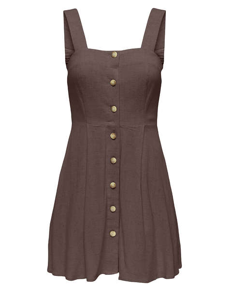 ONLY ONLSIESTA LINEN BL SHORT STRAP DRESS PNT