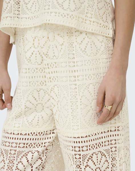 ONLY ONLLIAN LACE WIDE PANTS JRS NOOS