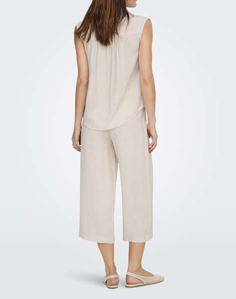 ONLY ONLSIESTA S/L LINEN BL SHIRT PNT NOOS