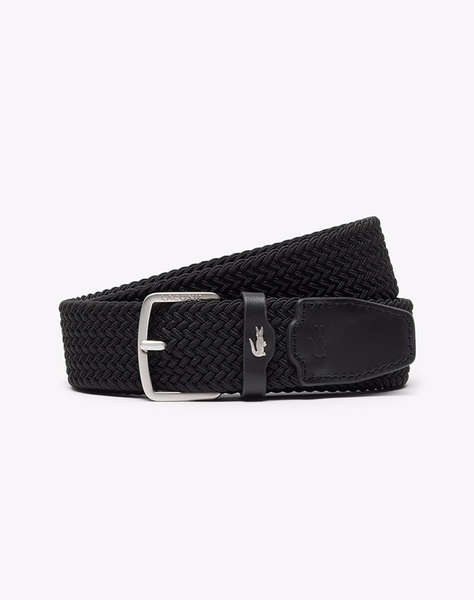 LACOSTE MEN''S BELT35 STRETCH WOWEN BELT