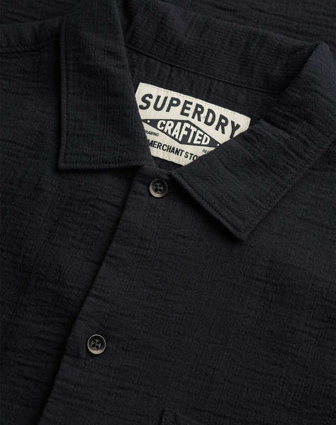 SUPERDRY  D2 STUD MERCHANT TEXTURED S/S SHIRT MEN''S SHIRT