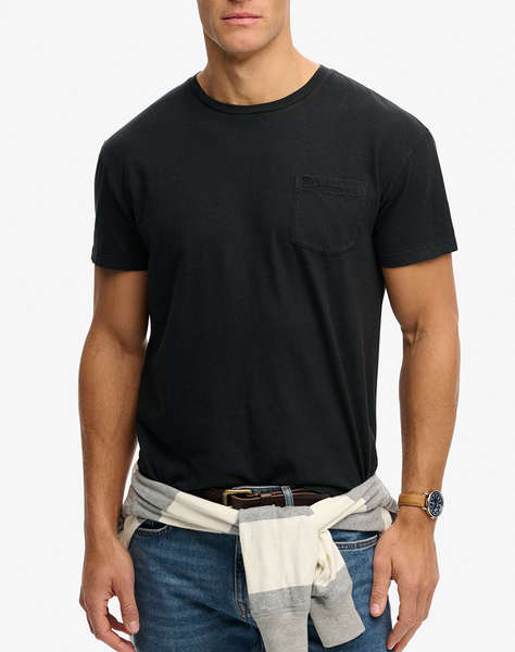 SUPERDRY D1 COTTON CLASSIC LINEN PKT TEE MEN''S BLOUSE