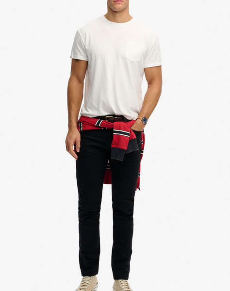SUPERDRY D1 COTTON CLASSIC LINEN PKT TEE MEN''S BLOUSE
