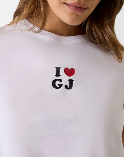 GUESS JEANS GJ SS CN I LOVE GJ REG TEE WOMEN''S BLOUSE