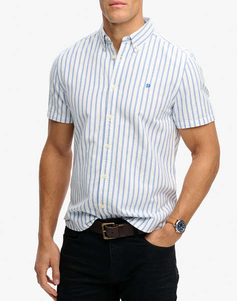 SUPERDRY D2 STUD PREPPY OXFORD S/S SHIRT MEN''S SHIRT