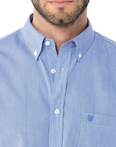 THE BOSTONIANS РИЗА CHESTER POPLIN REGULAR FIT MiniCheck POPLIN Button-down Regular Fit