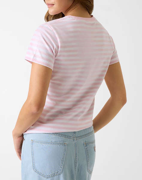 GUESS JEANS GJ SS CN REG YD STRIPED TEE WOMEN''S BLOUSE