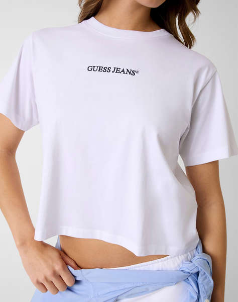 GUESS JEANS GJ SS CN BOXY EMBRO LOGO TEE WOMEN''S BLOUSE