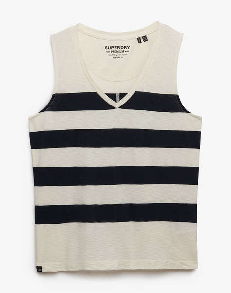 SUPERDRY  D3 STUD STUDIOS VEE NECK VEST WOMEN''S BLOUSE