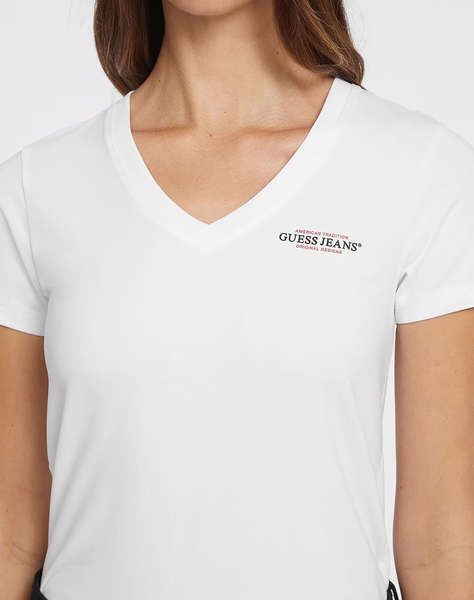 GUESS JEANS GJ SS VN SLIM MINI AMERICA TEE WOMEN''S BLOUSE