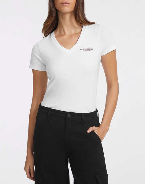 GUESS JEANS GJ SS VN SLIM MINI AMERICA TEE WOMEN''S BLOUSE