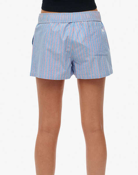 SUPERDRY D3 OVIN COTTON STRIPE ELASTIC SHORT WOMEN''S SHORTS
