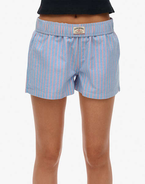 SUPERDRY D3 OVIN COTTON STRIPE ELASTIC SHORT WOMEN''S SHORTS