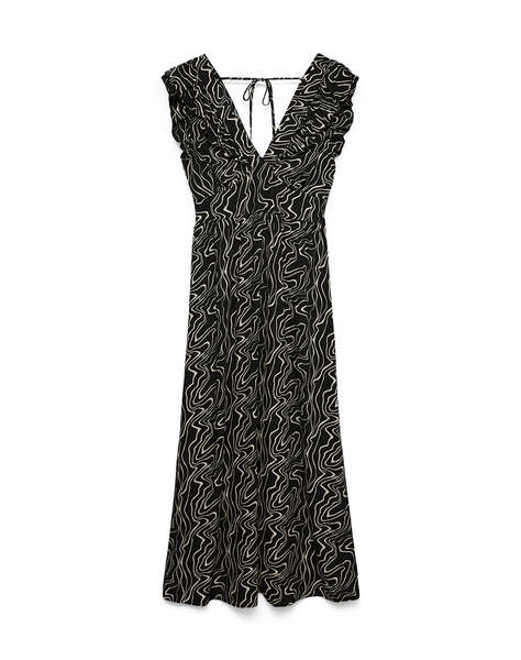 VERO MODA VMEASY JOY S/L DETAIL ANKLE DRESS WVN