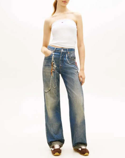 TOMMY JEANS TJW SLIM SH BANDEAU RIB TOP