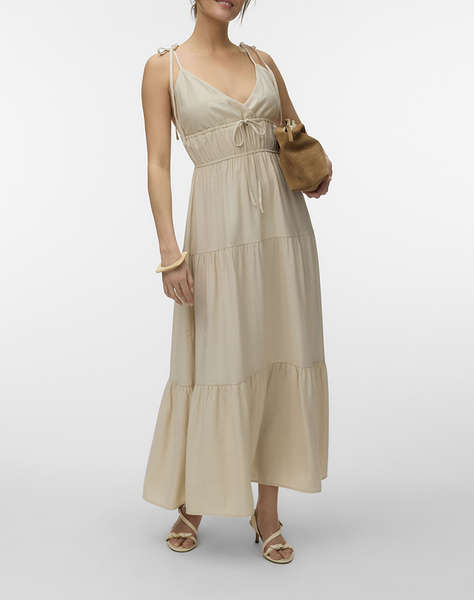VERO MODA VMATHENA SINGLET DETAIL ANKLE DRESS WVN