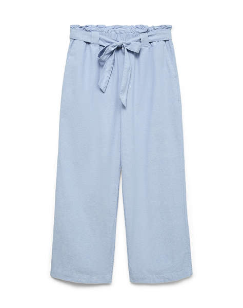 VERO MODA VMNORMA HW PAPERBAG CHAMBRAY CULOTTE