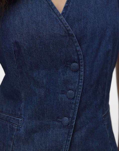 VERO MODA VMVITA SL DENIM WAISTCOAT YO3102