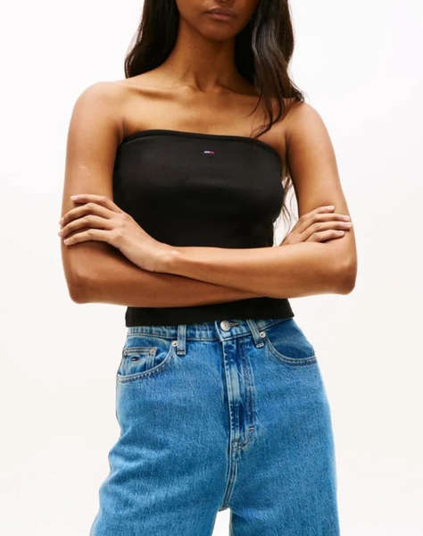 TOMMY JEANS TJW SLIM SH BANDEAU RIB TOP