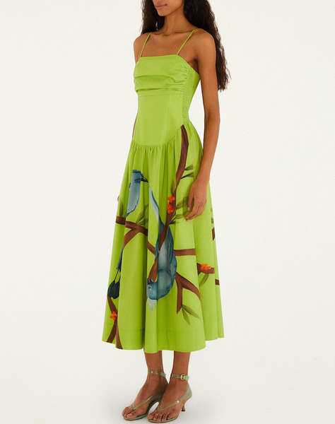 FARM RIO GREEN MAXI DRESS-GREEN