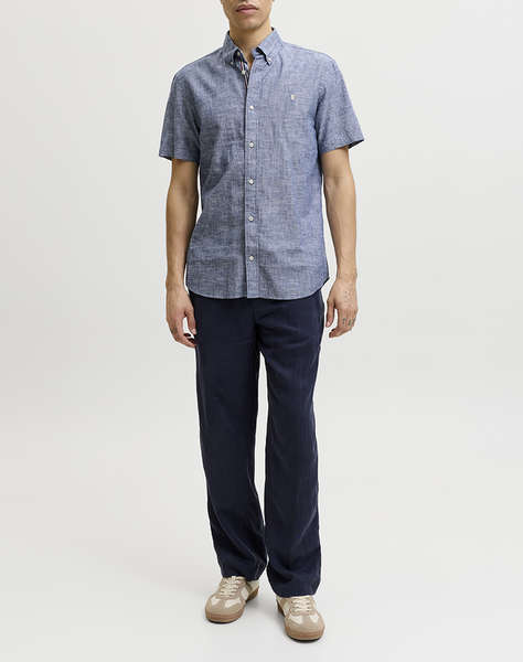 JACK&JONES JPRBLUSUMMER LIN. BL. SHIELD SS SHIRT SN