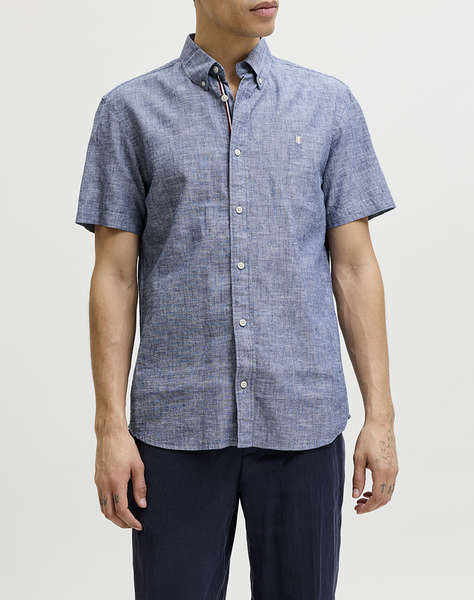 JACK&JONES JPRBLUSUMMER LIN. BL. SHIELD SS SHIRT SN