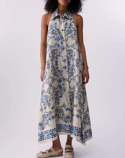 LIU JO BLACK_CA6C28_ECS ABITO MIDI APERTO DIETRO WOMEN''S DRESS
