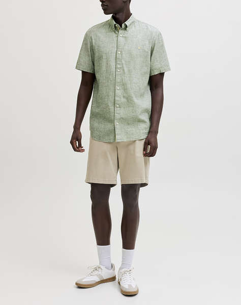 JACK&JONES JPRBLUSUMMER LIN. BL. SHIELD SS SHIRT SN