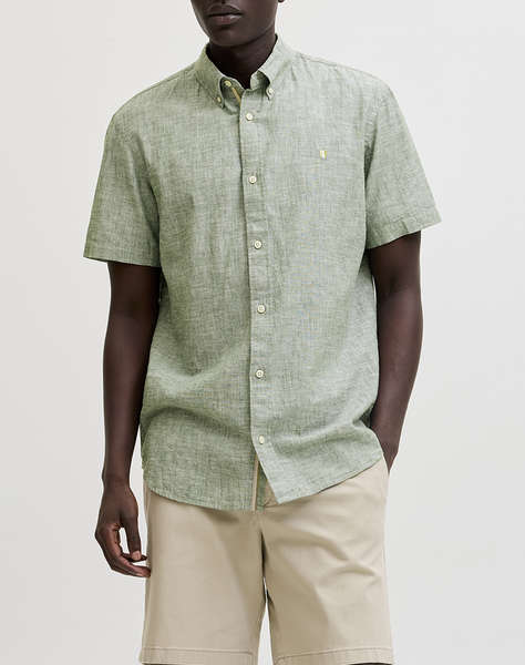 JACK&JONES JPRBLUSUMMER LIN. BL. SHIELD SS SHIRT SN