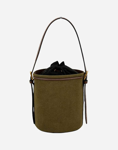 LA MARTINA BAG SMALL BUCKET SMOOTH FAUX CALF