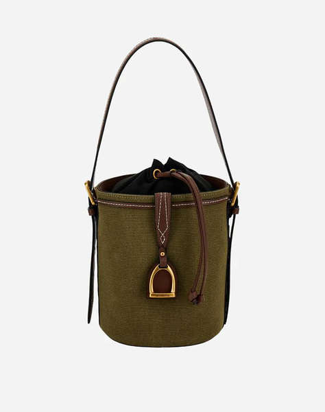 LA MARTINA BAG SMALL BUCKET SMOOTH FAUX CALF