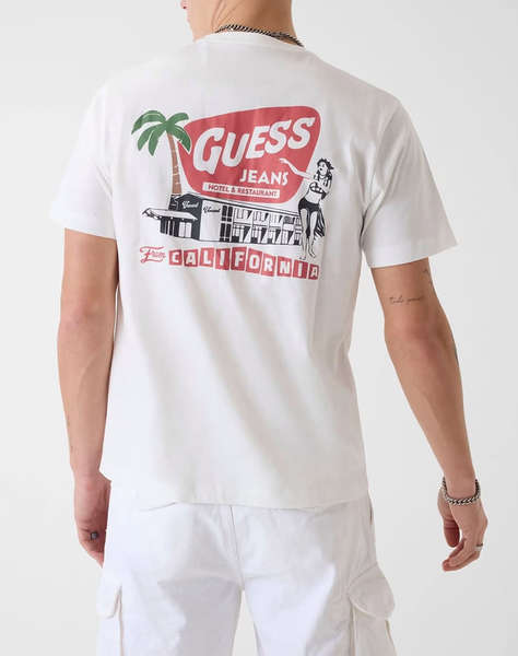 GUESS JEANS GJ SS CN REG WEST COAST HOTELMEN''S BLOUSE