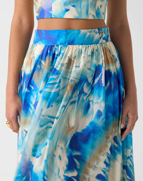 GUESS BY MARCIANO KAT PRINTED MAXI SKIRT WOMEN''S SKIRT
