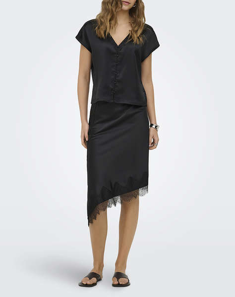 ONLY ONLFARAYA SATIN LACE SKIRT WVN