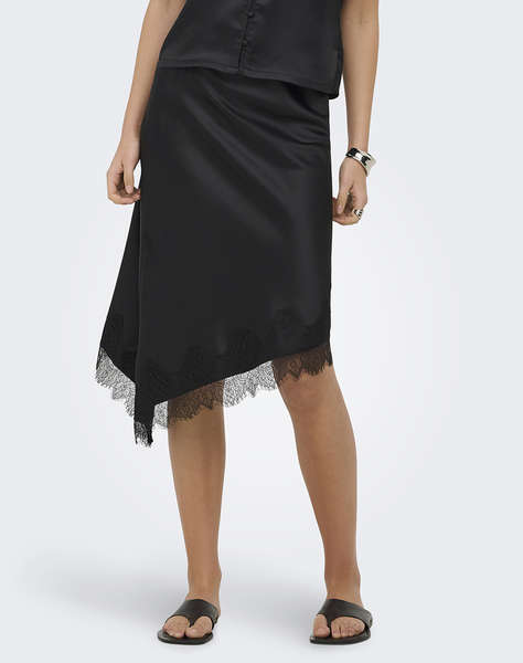 ONLY ONLFARAYA SATIN LACE SKIRT WVN