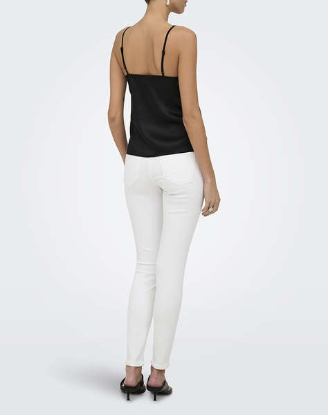 ONLY ONLFARAYA STRAP LACE SATIN TOP WVN