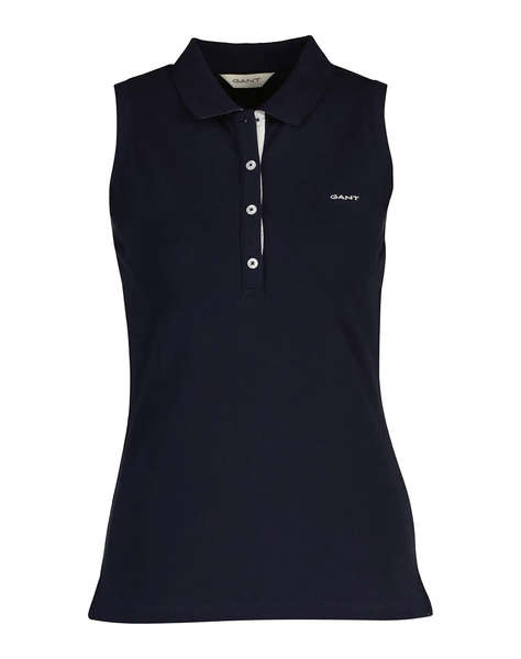 GANT БЛУЗА ΧΜ CONTRAST SLEEVELESS PIQUE POLO