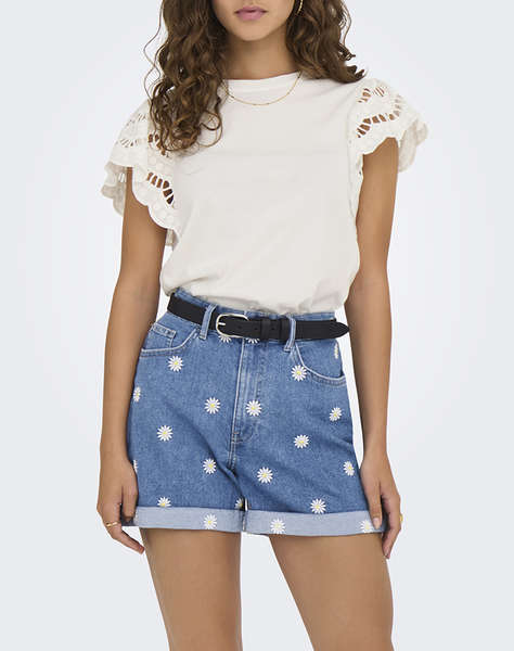 ONLY ONLMACY S/S O-NECK MIX TOP BOX JRS