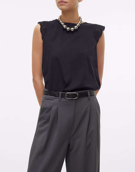 VERO MODA VMEMILY SL GATHERING TOP JRS NOOS