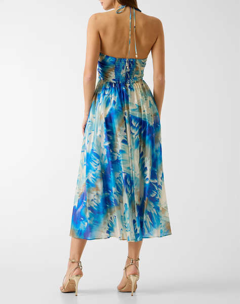 GUESS BY MARCIANO KAT PRINTED SL MIDI DRESS WOMEN''S DRESS