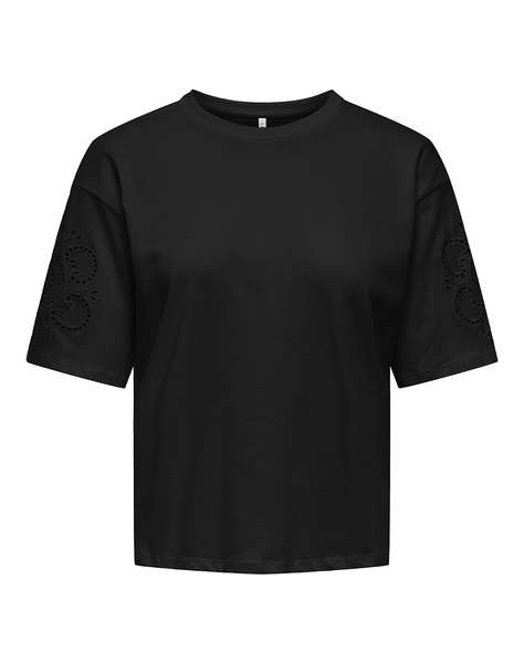 ONLY ONLTALLY S/S ROUND NECK BOX TOP JRS