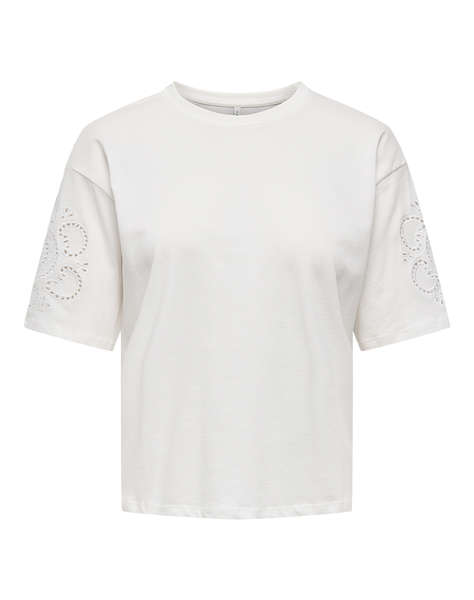 ONLY ONLTALLY S/S ROUND NECK BOX TOP JRS