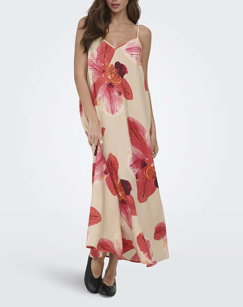 ONLY ONLRESI-ELANOR STRAP BIG FLOWR DRESS WVN