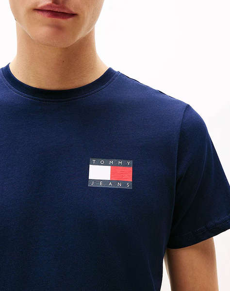 TOMMY JEANS TJM SLIM ESSENTIAL FLAG TEE EXT NEW