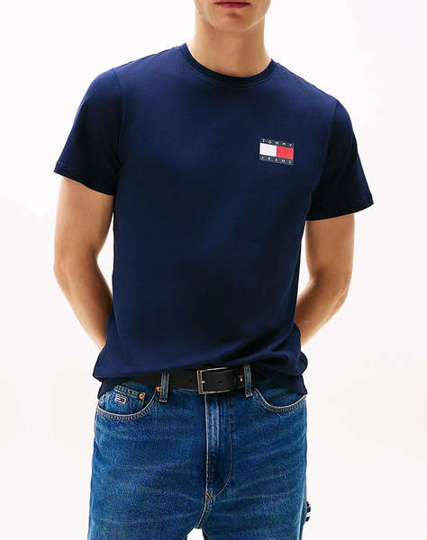 TOMMY JEANS TJM SLIM ESSENTIAL FLAG TEE EXT NEW