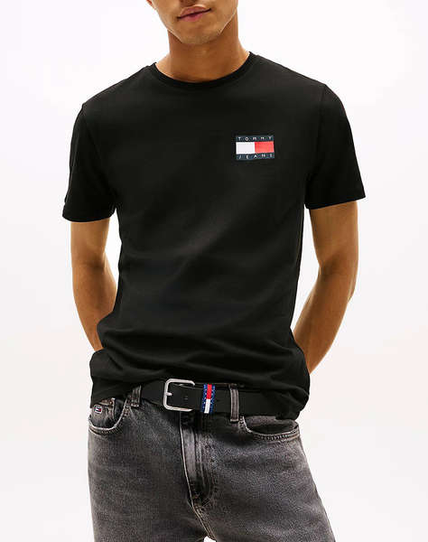 TOMMY JEANS TJM SLIM ESSENTIAL FLAG TEE EXT NEW