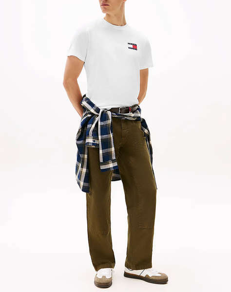 TOMMY JEANS TJM SLIM ESSENTIAL FLAG TEE EXT NEW