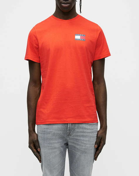 TOMMY JEANS TJM SLIM ESSENTIAL FLAG TEE EXT NEW
