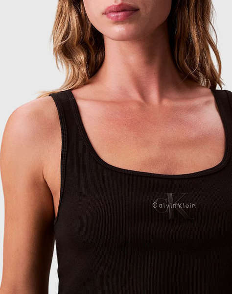 CALVIN KLEIN JEANS MONOGRAM SCOOP NK RIB TANK TOP