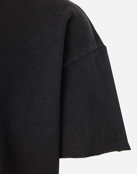 DIRTY LAUNDRY PIQUET T-SHIRT WITH RAW EDGES